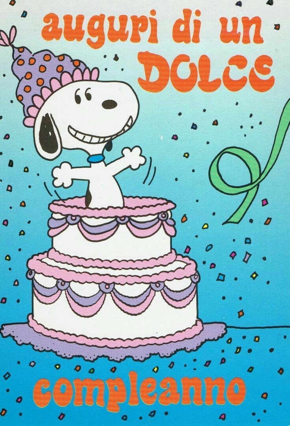 Auguri di un dolce Compleanno da Snoopy