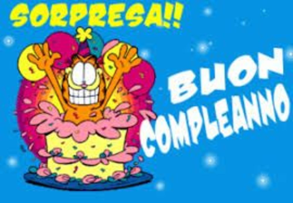 SORPRESA! BUON COMPLEANNO