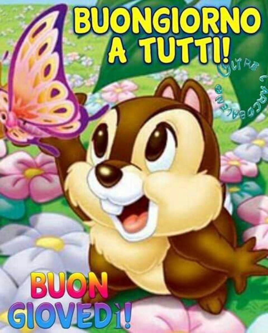 Buongiorno a tutti! Buon Giovedì!