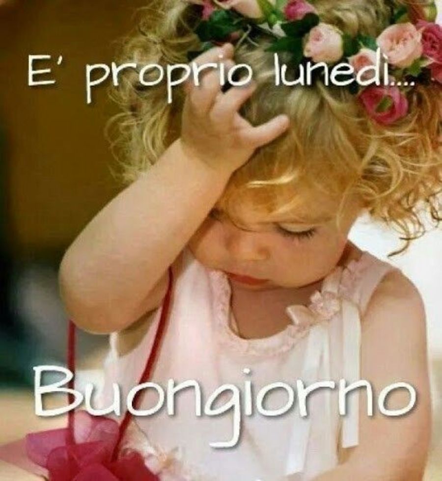 E' proprio Lunedì... Buongiorno