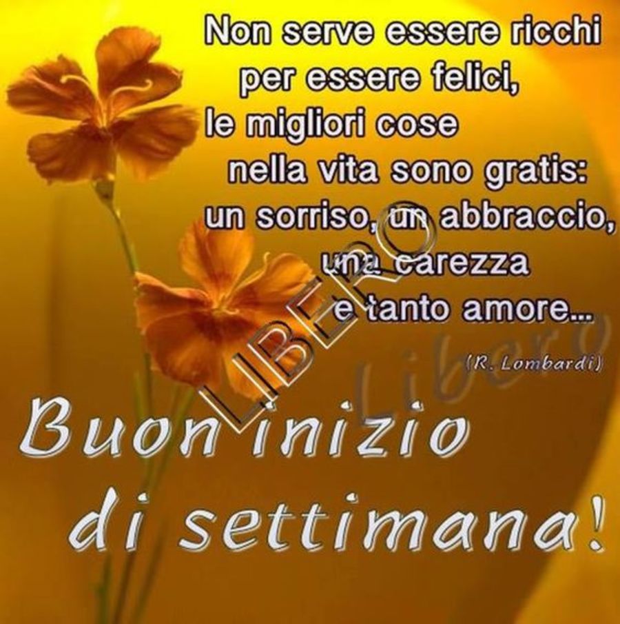 Frasi per Buon Inizio Settimana