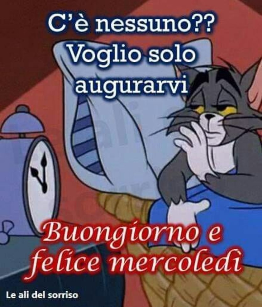 C'è nessuno? Voglio solo augurarvi Buongiorno e Felice Mercoledì