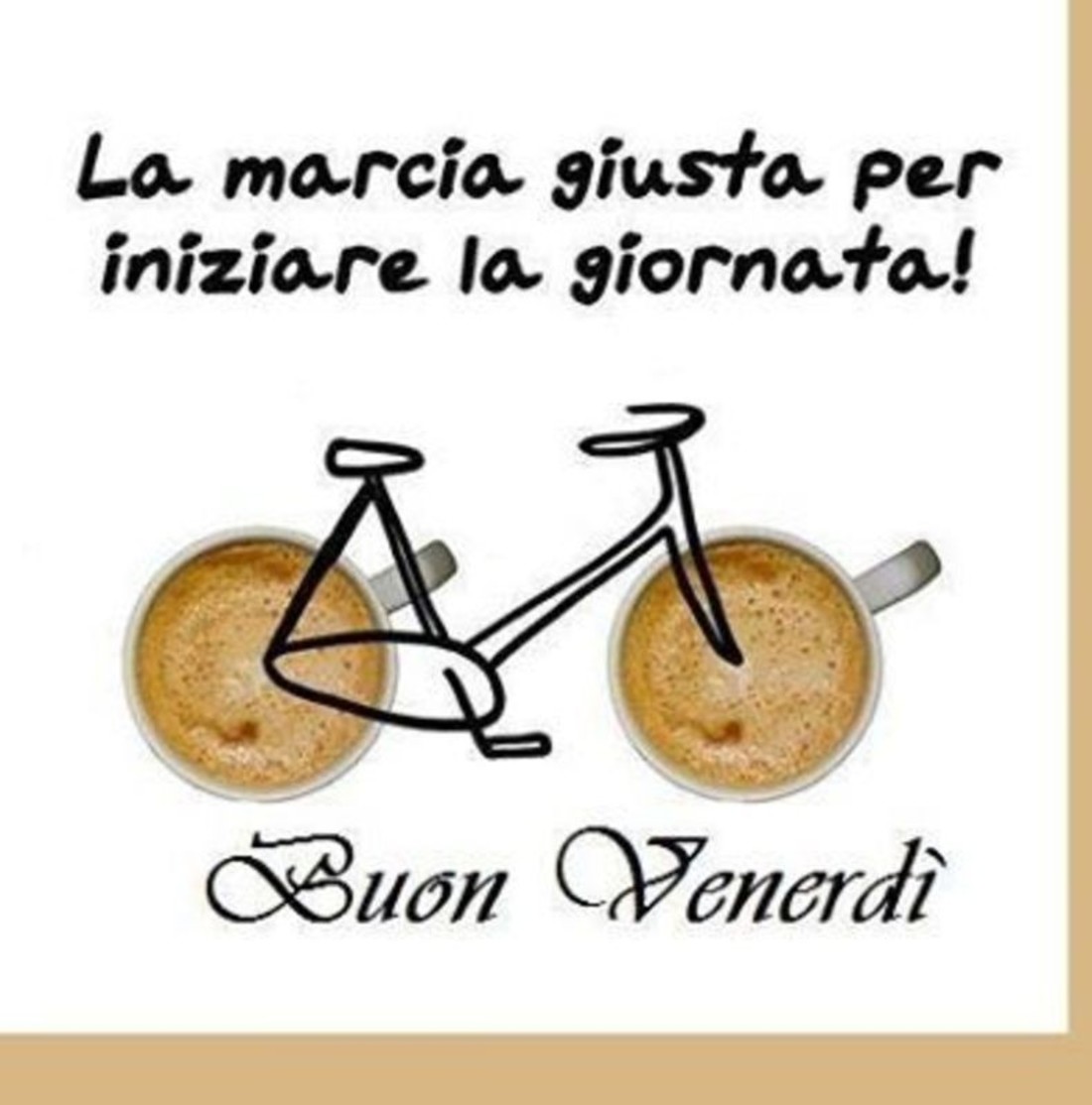 La marcia giusta per iniziare la giornata! Buon Venerdì