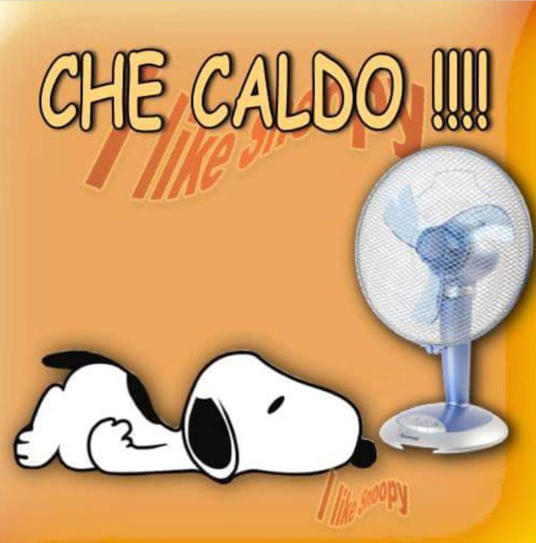 CHE CALDO !!! (vignette divertenti con Snoopy)