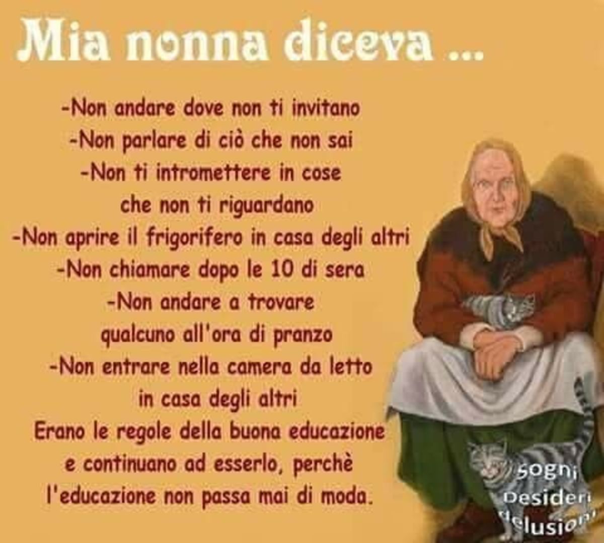 Mia nonna diceva...