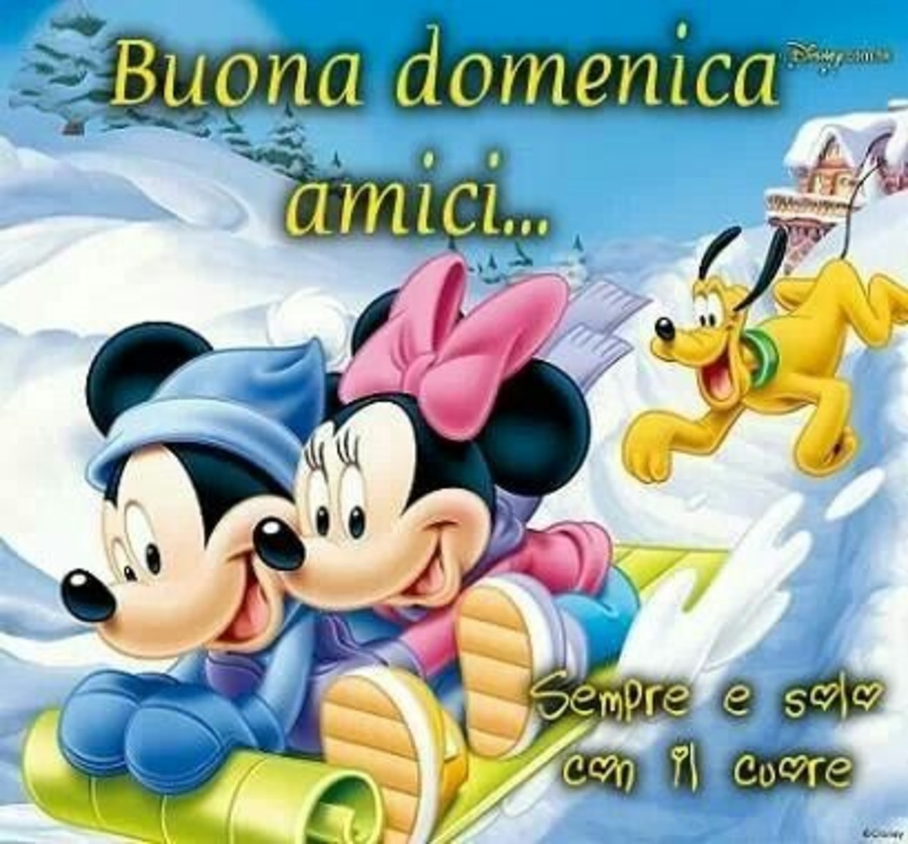 Buona Domenica amici immagini invernali