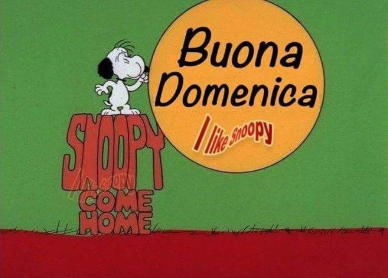 Foto di Buona Domenica con Snoopy