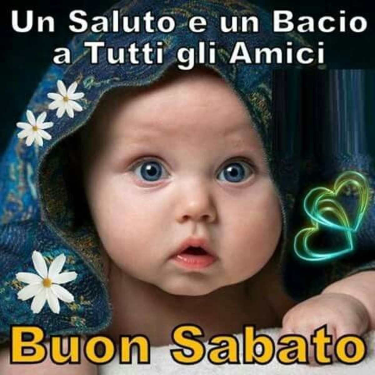 Un saluto e un bacio a tutti gli amici, Buon Sabato