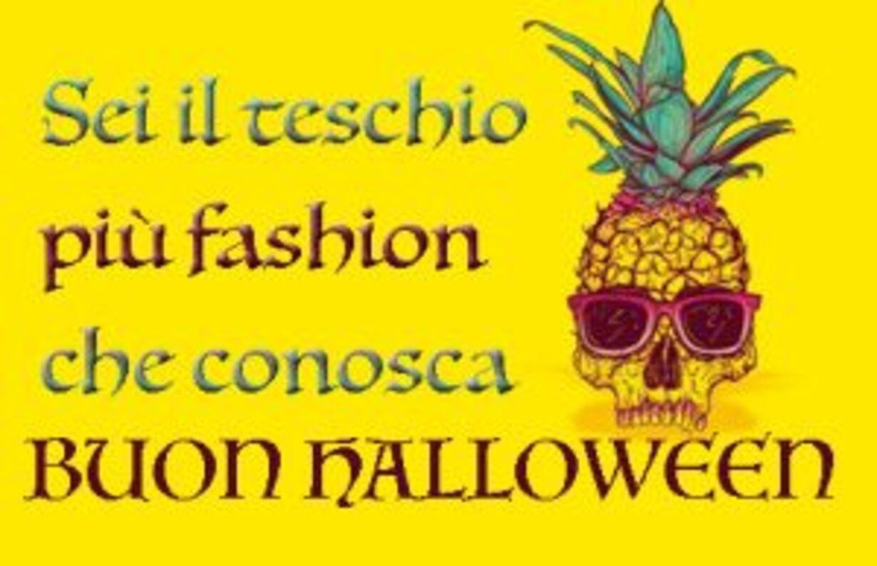 Sei il teschio più fashion che conosca. Buon Halloween