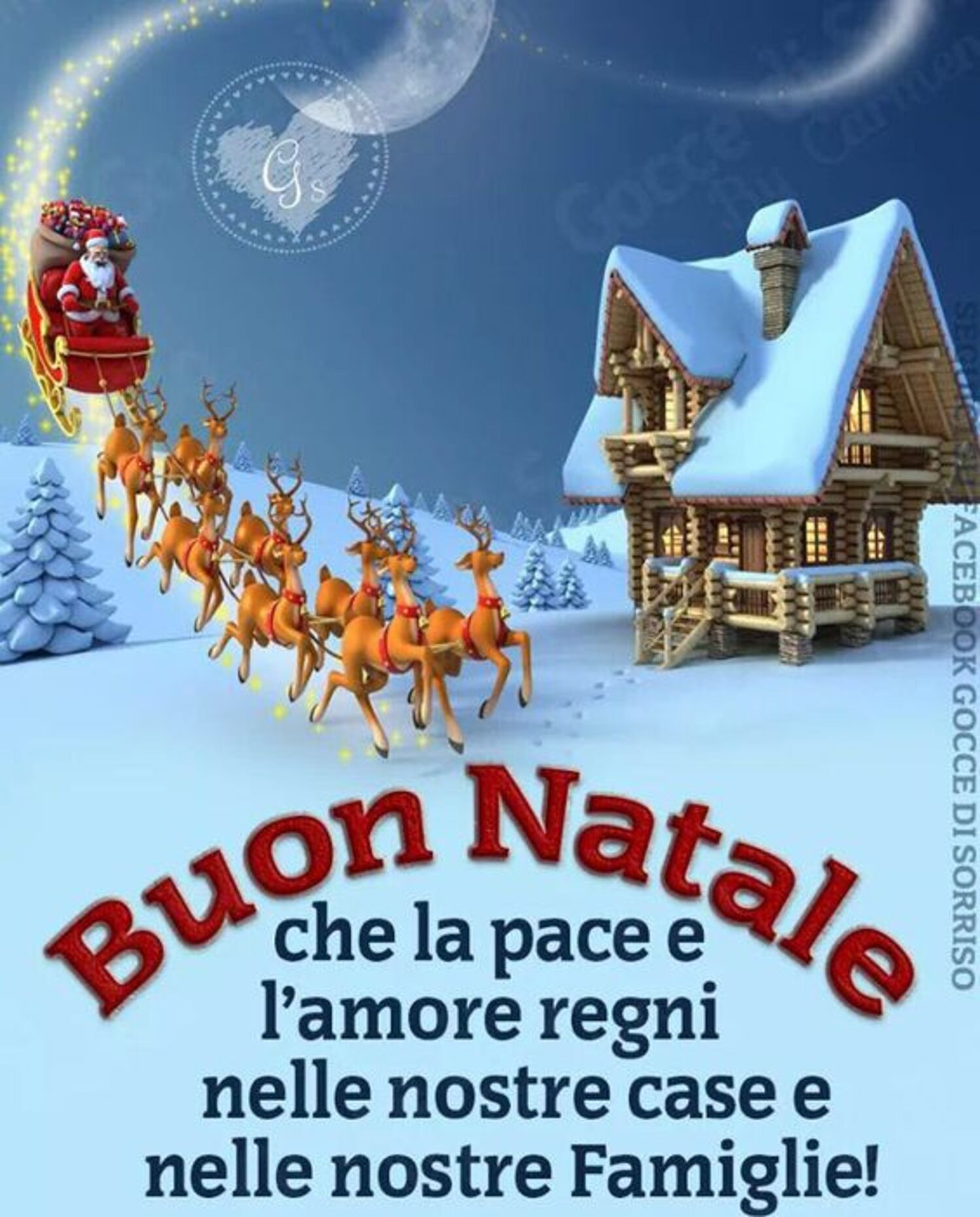 Buon Natale, che la pace e l'amore regni nelle nostre case e nelle nostre famiglie!