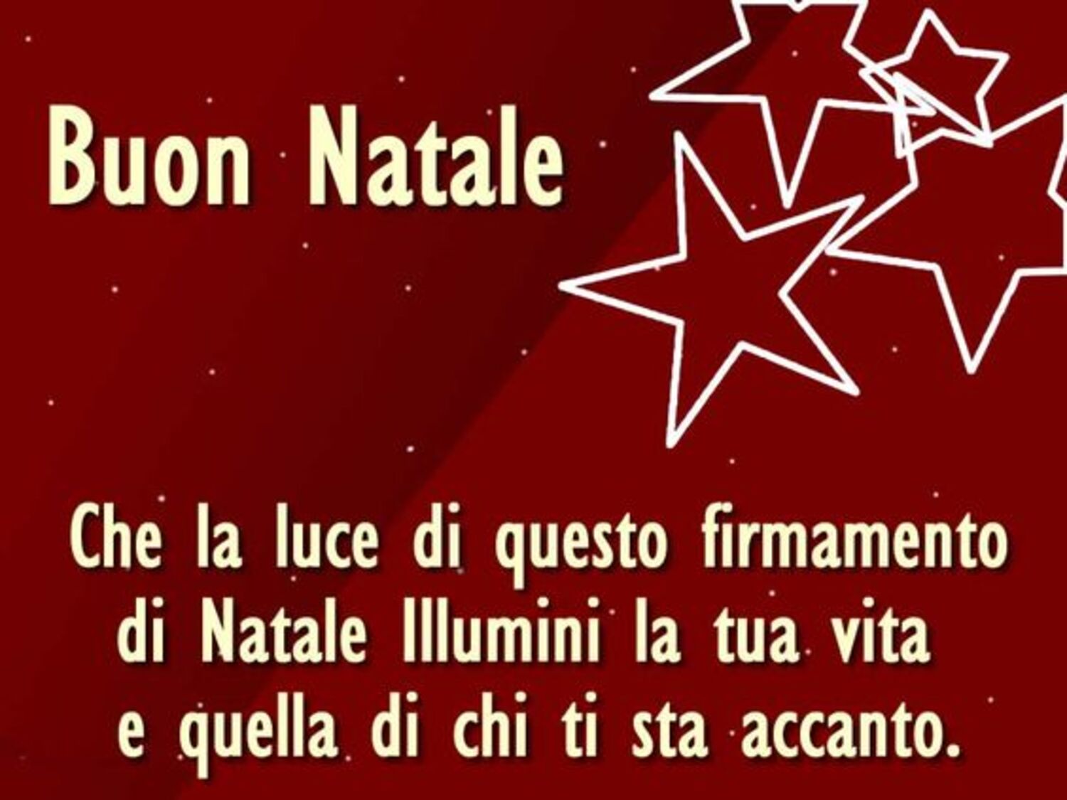 Buon Natale che la luce di questo firmamento di Natale illumini la tua vita e quella di chi ti sta accanto.