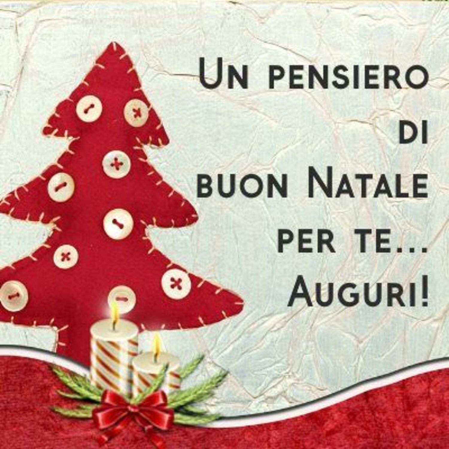 UN PENSIERO DI BUON NATALE PER TE... AUGURI!