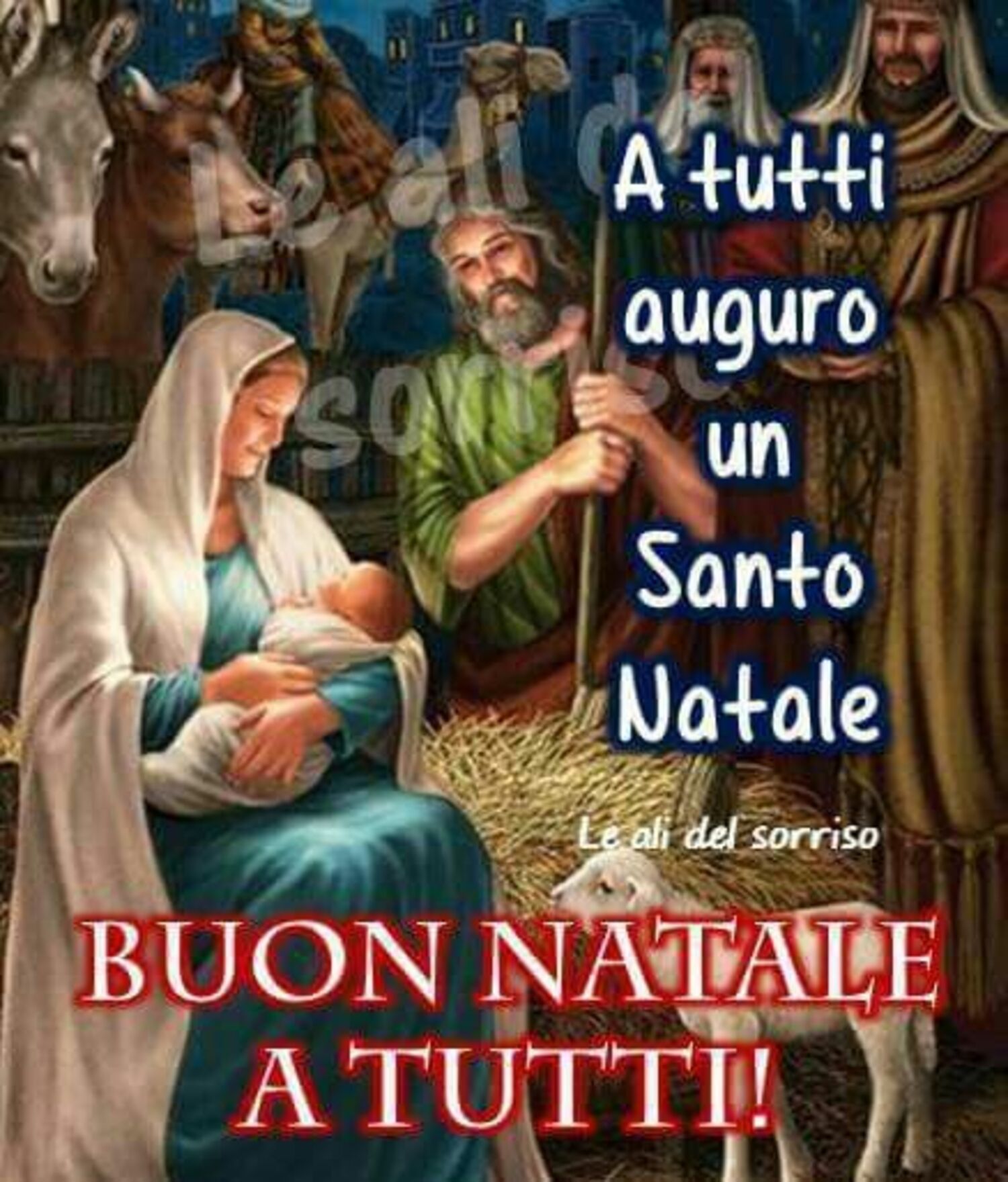 A tutti auguro un Santo Natale. Buon Natale a tutti!