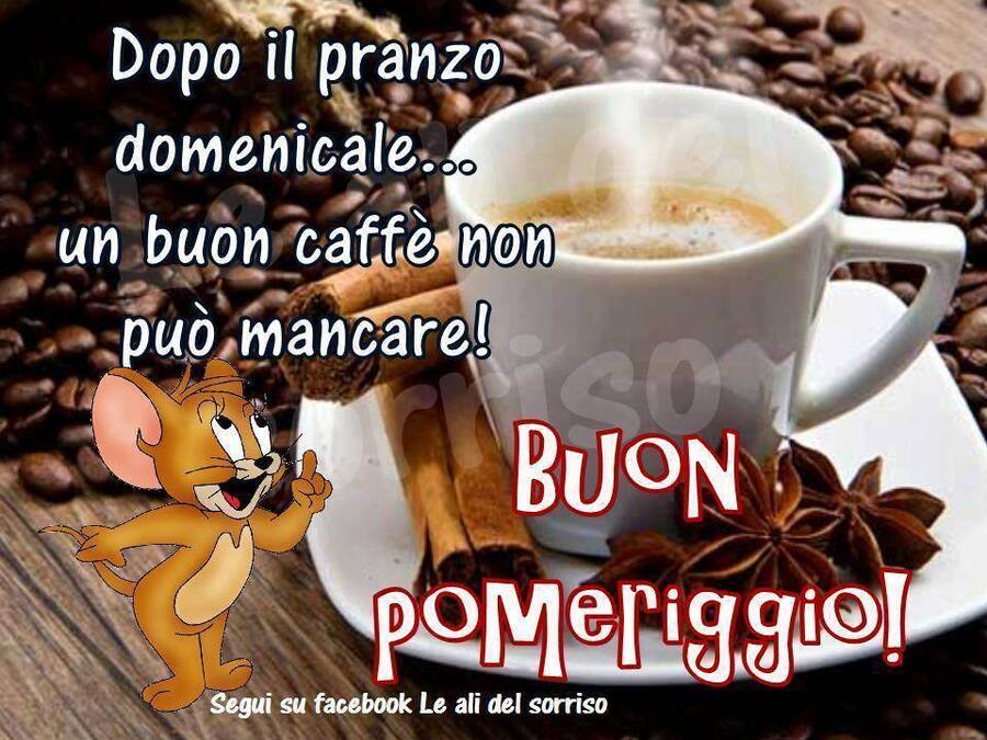 Dopo il pranzo domenicale... un buon caffè non può mancare! Buon Pomeriggio!