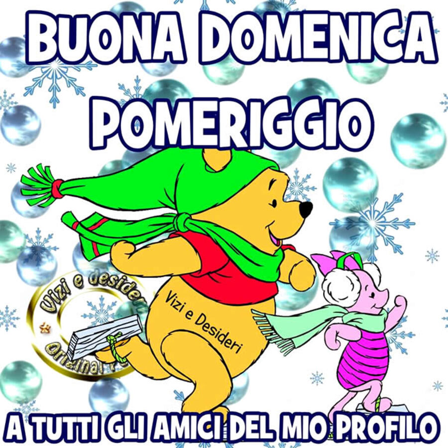 Buona Domenica Pomeriggio a tutti gli amici del mio profilo (d'inverno)