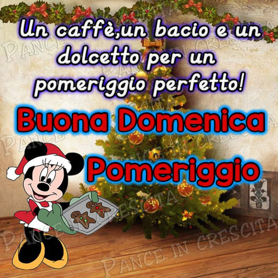 Un caffè, un bacio e un dolcetto per un pomeriggio perfetto! Buona Domenica Pomeriggio (natalizia)