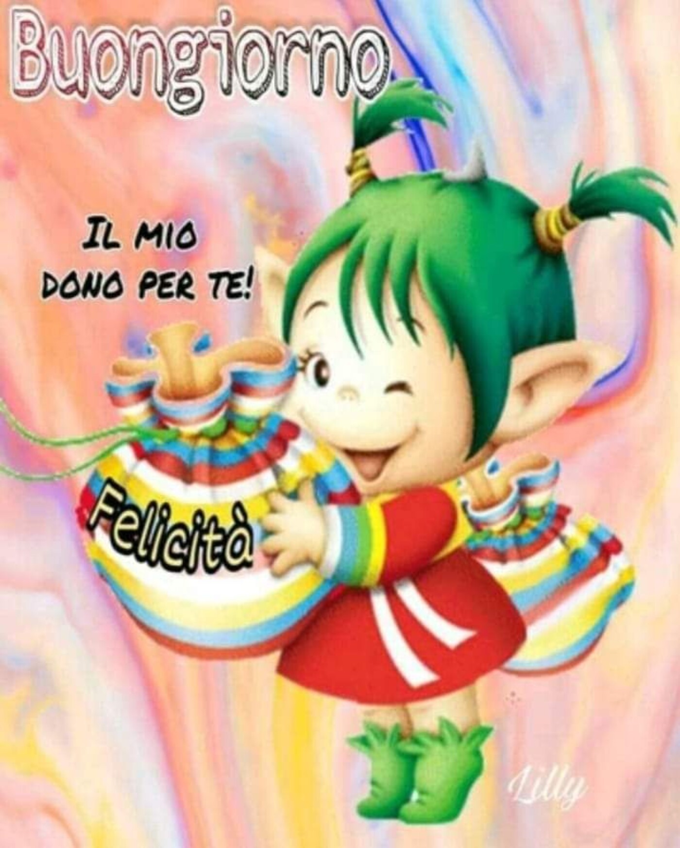 Buongiorno... il mio dono per te... Felicità!