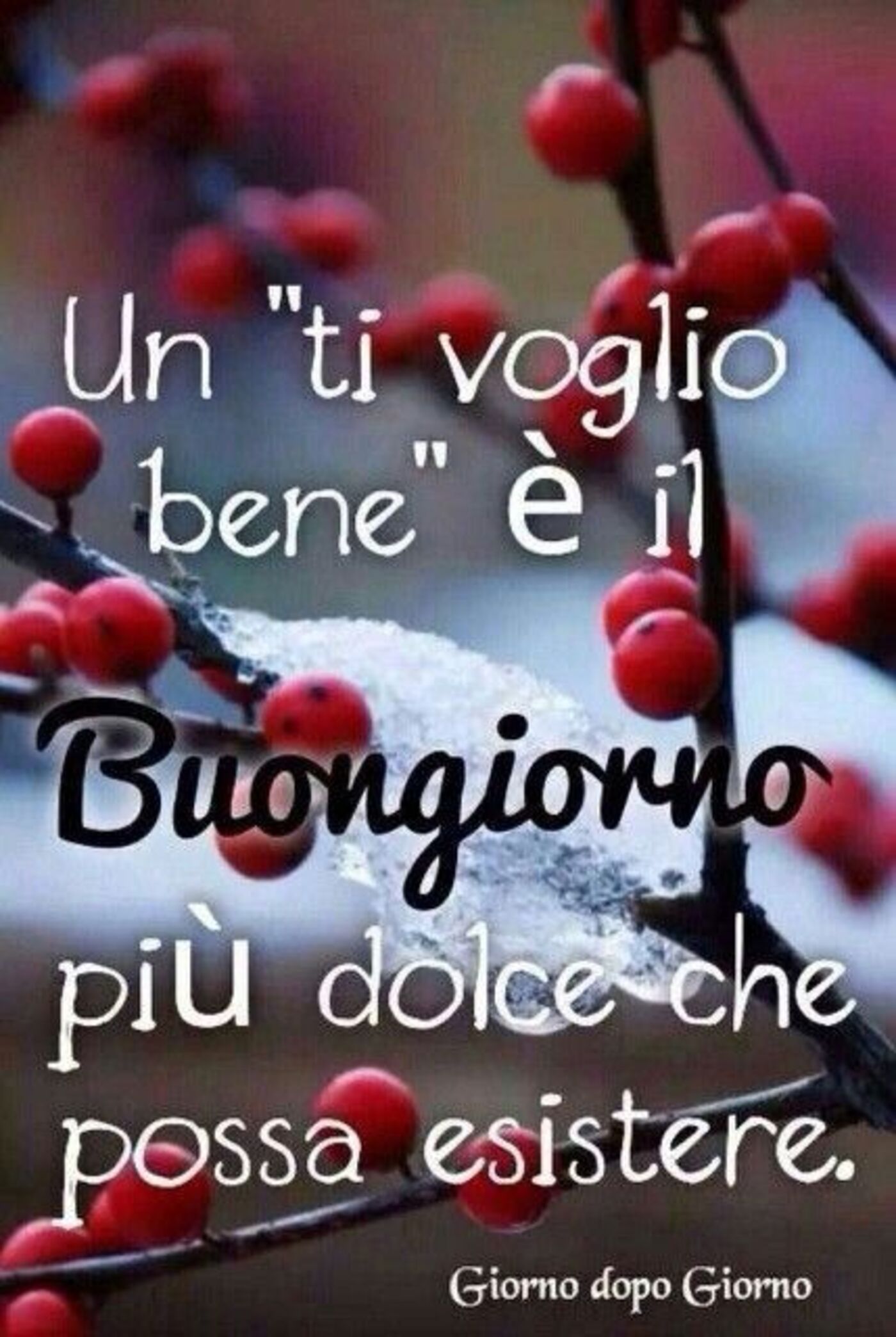 Un "ti voglio bene" è il Buongiorno più dolce che possa esistere.