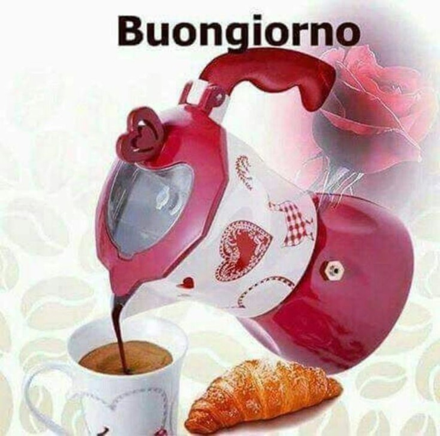 Buongiorno caffè e cornetto