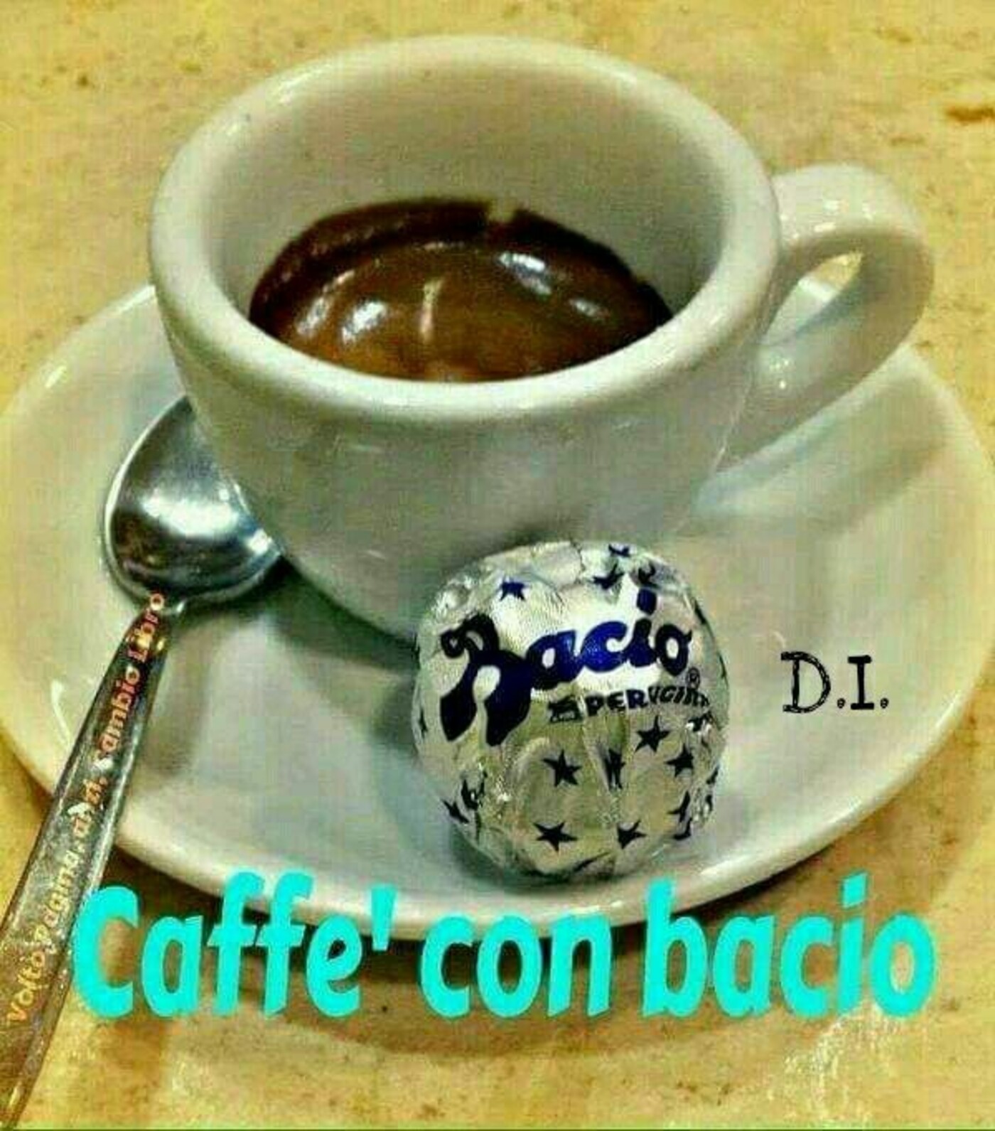 Caffè con bacio