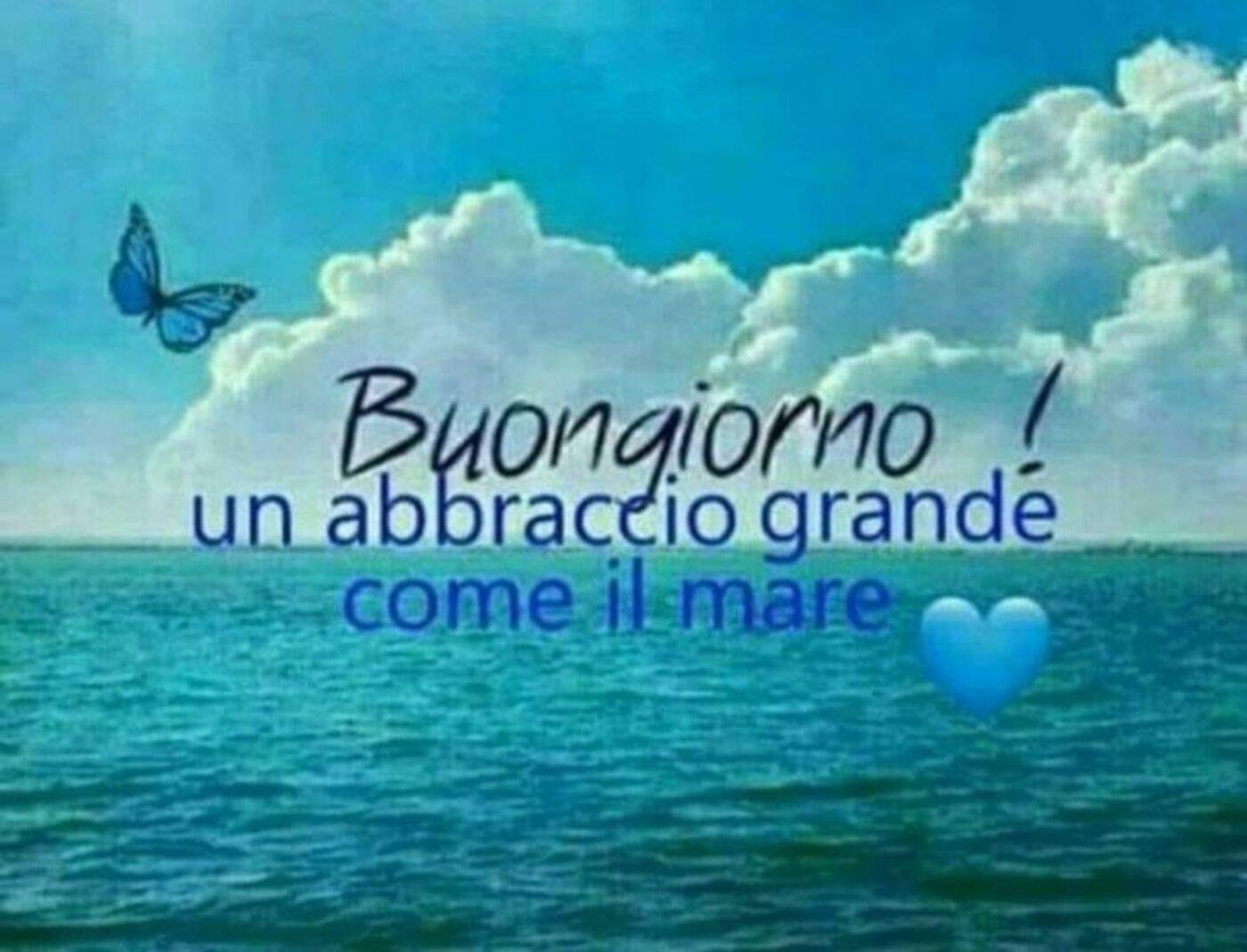 Buongiorno ! Un abbraccio grande come il mare