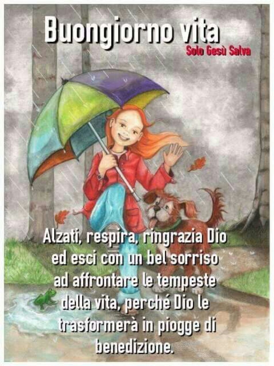 Frasi di Buongiorno con la pioggia