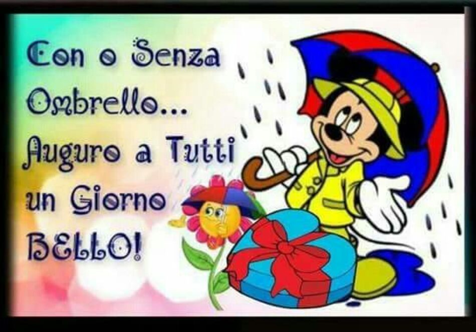Con o senza ombrello... auguro a tutti un Giorno BELLO!
