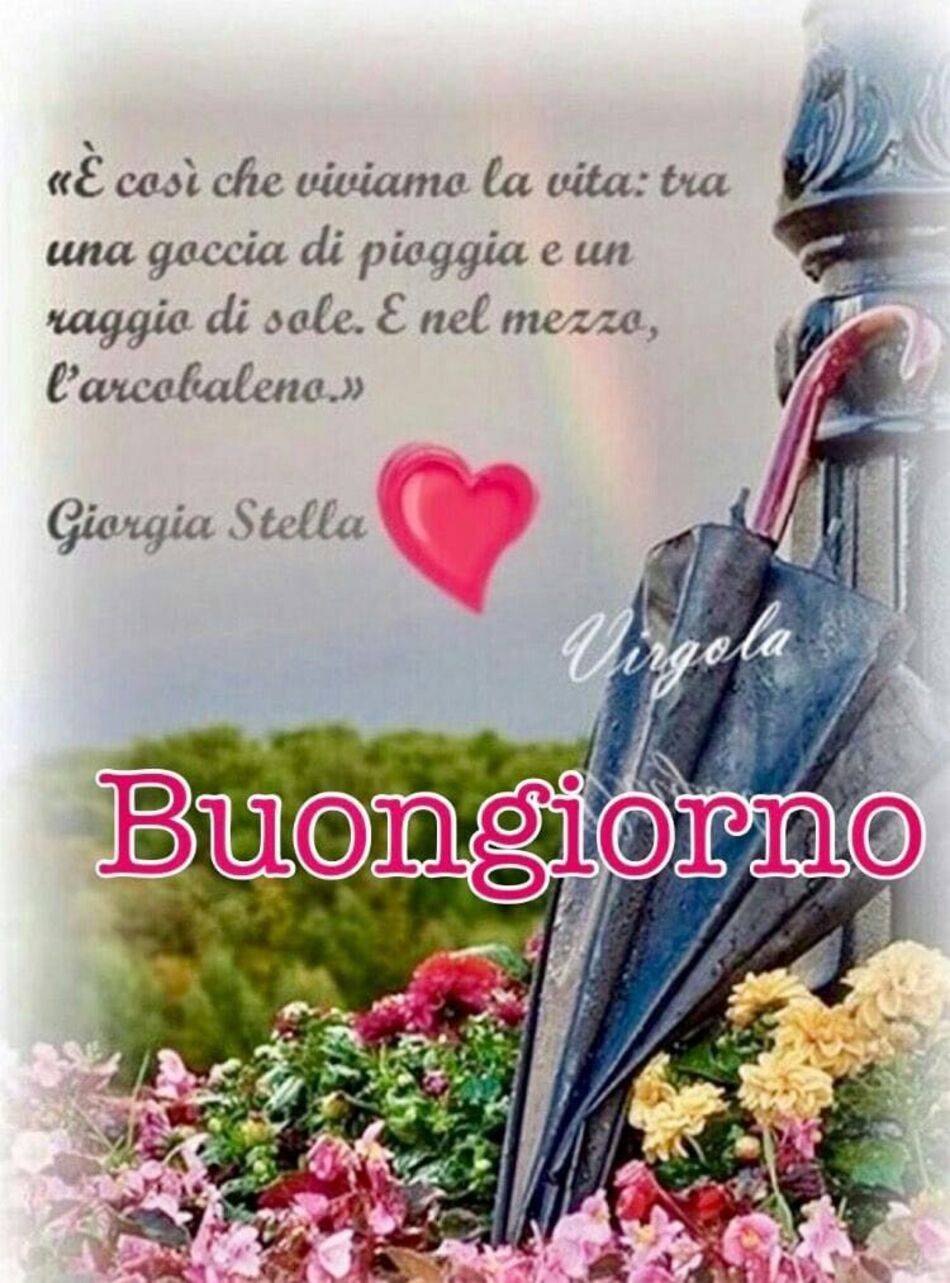 Frasi belle Buongiorno piove