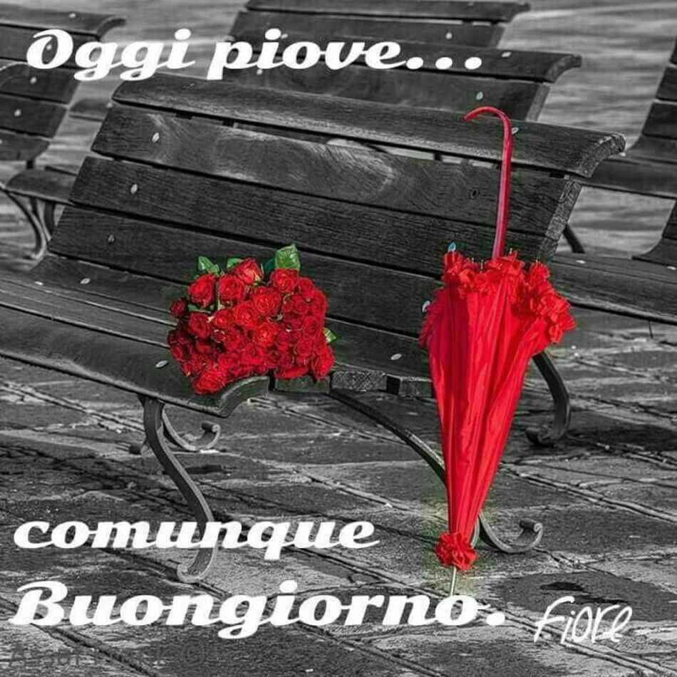 Oggi piove... comunque Buongiorno.
