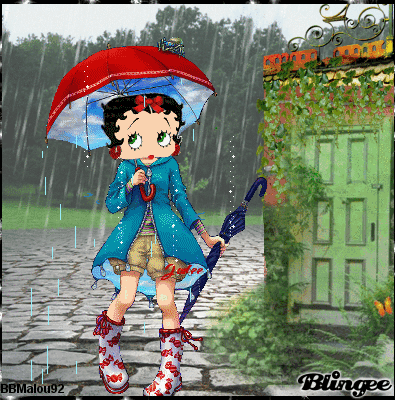 Buongiorno con la pioggia Blingee