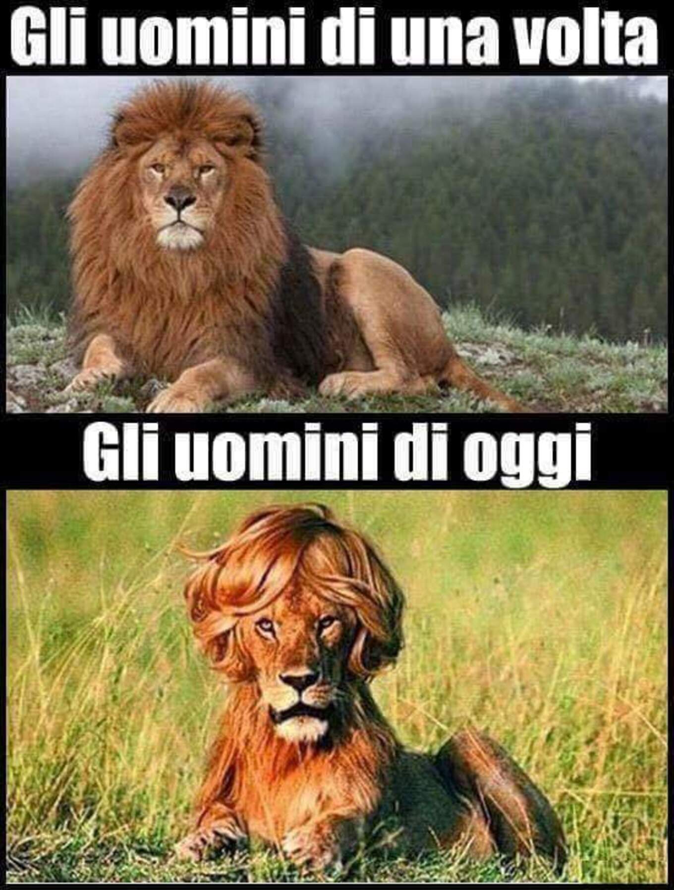 Gli uomini di una volta VS gli uomini di oggi