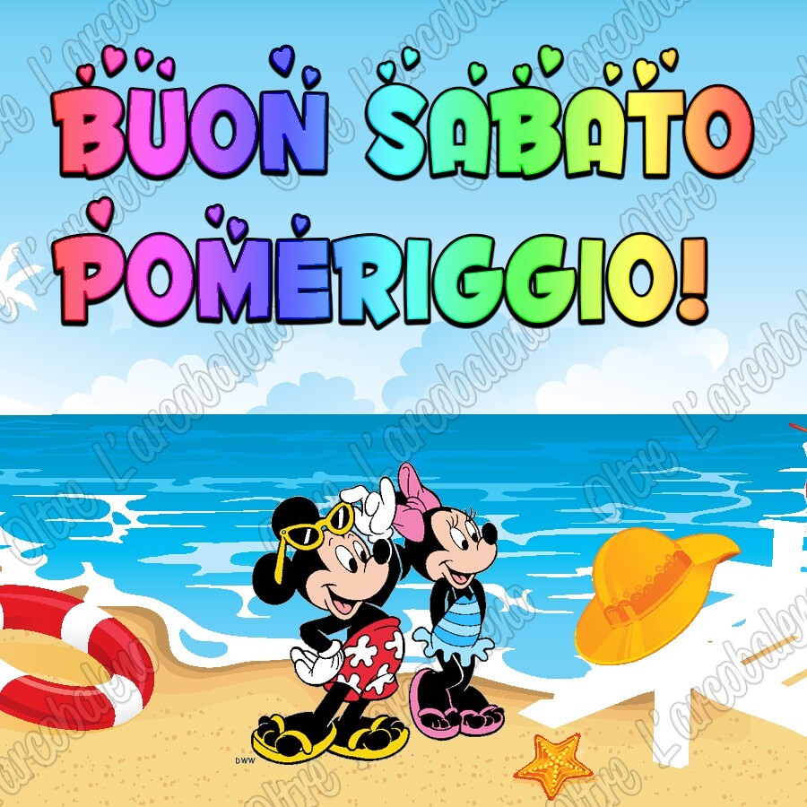 BUON SABATO POMERIGGIO!