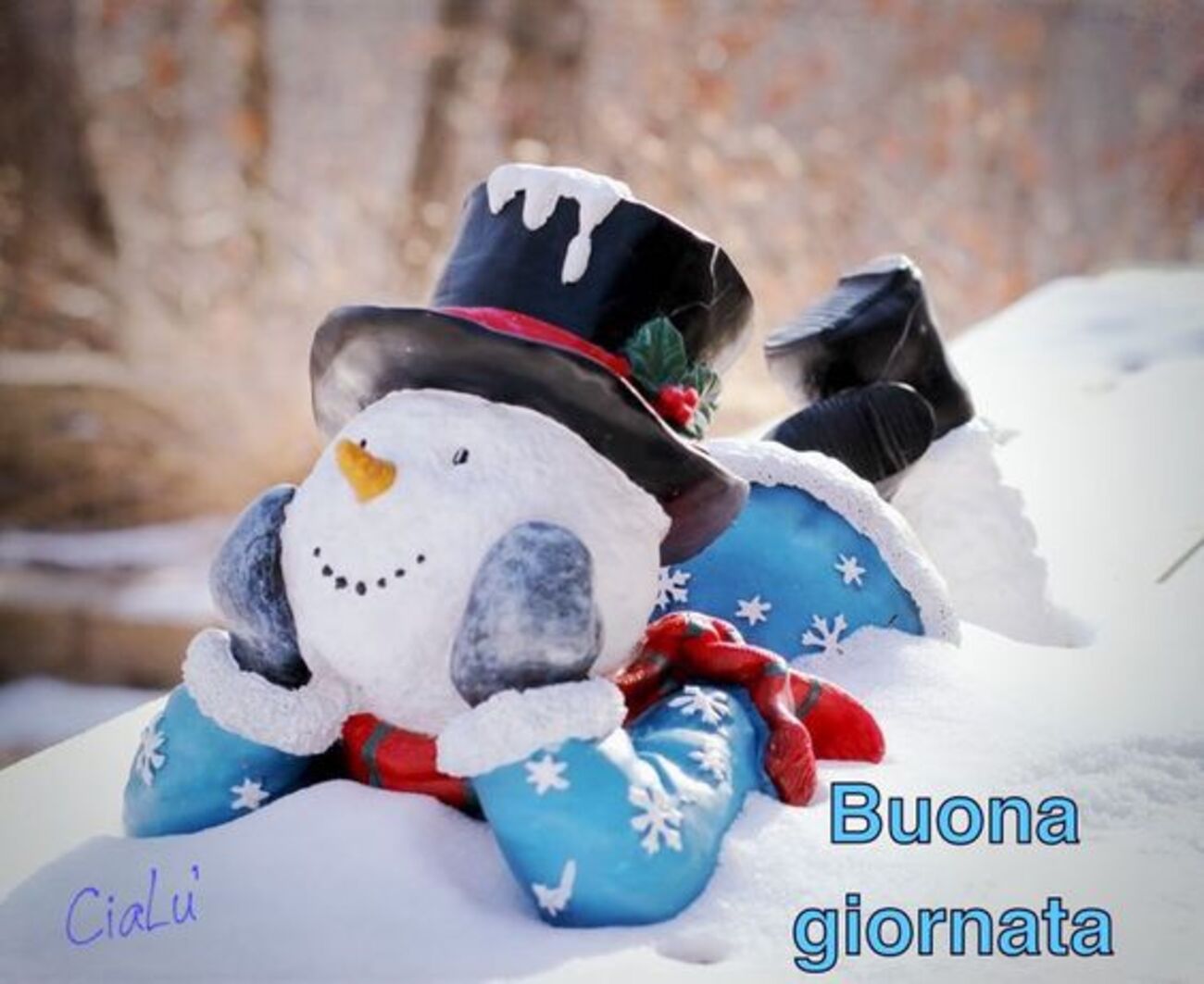 Buona Giornata pupazzo di neve