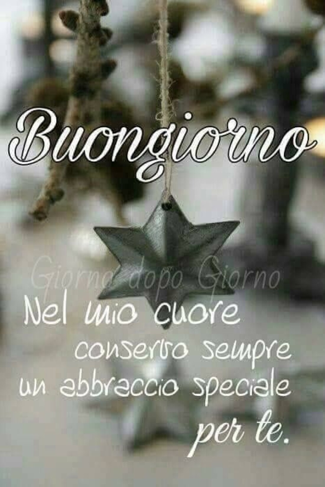 Buongiorno, nel mio cuore conservo sempre un abbraccio speciale per te.