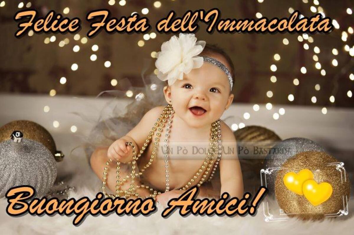 Felice Festa dell'Immacolata Buongiorno Amici!