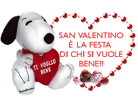 "San Valentino è la festa di chi si vuole bene !!!"