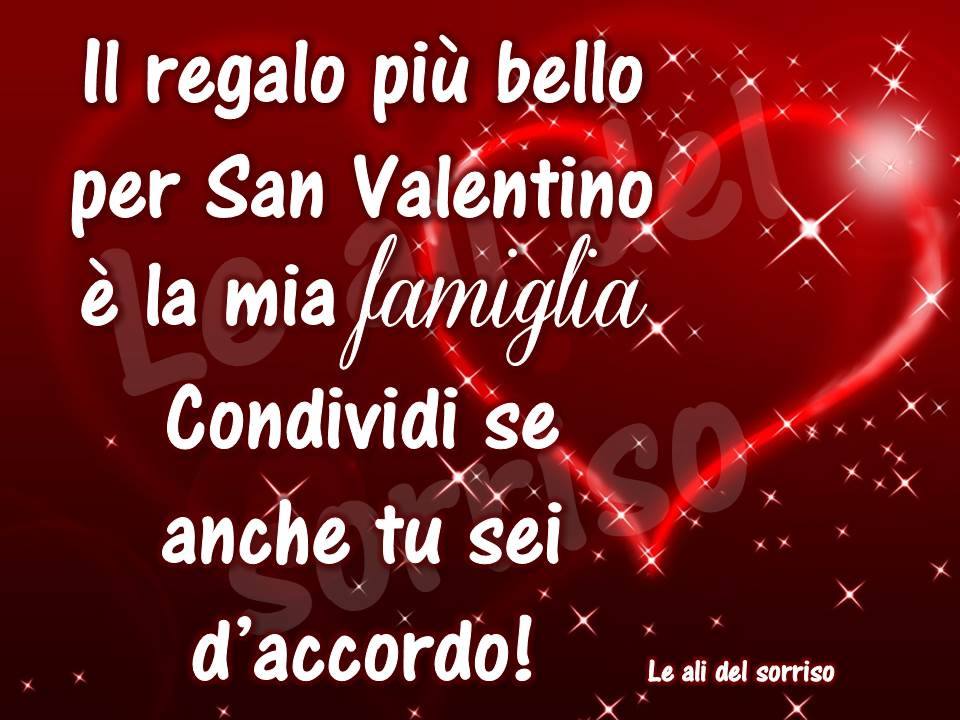 "Il regalo più bello per San Valentino è la mia famiglia....."