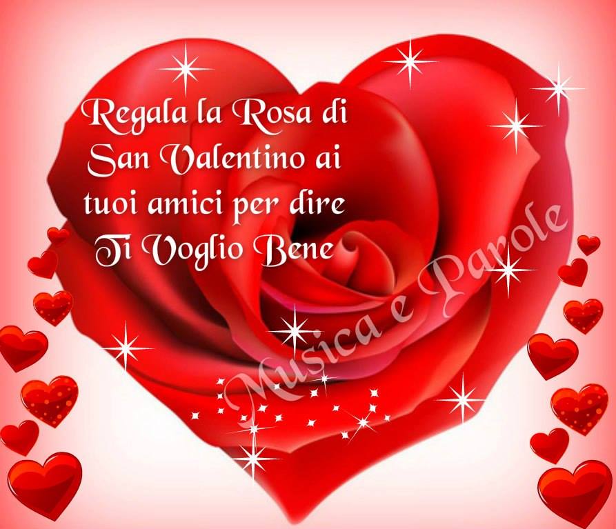 "Regala la rosa di San Valentino per dire ai tuoi amici Ti Voglio Bene"