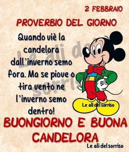 "Buongiorno e Buona Candelora" - Le Ali del Sorriso