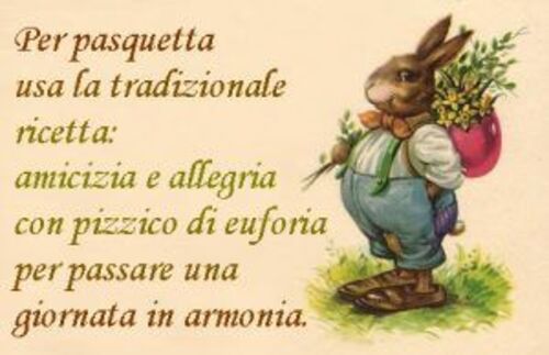 Per Pasquetta usa la tradizionale ricetta: amicizia e allegria con pizzico di euforia per passare una giornata in armonia.