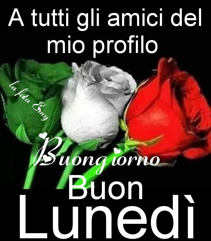 A tutti gli amici del mio profilo Buon Lunedì Italia