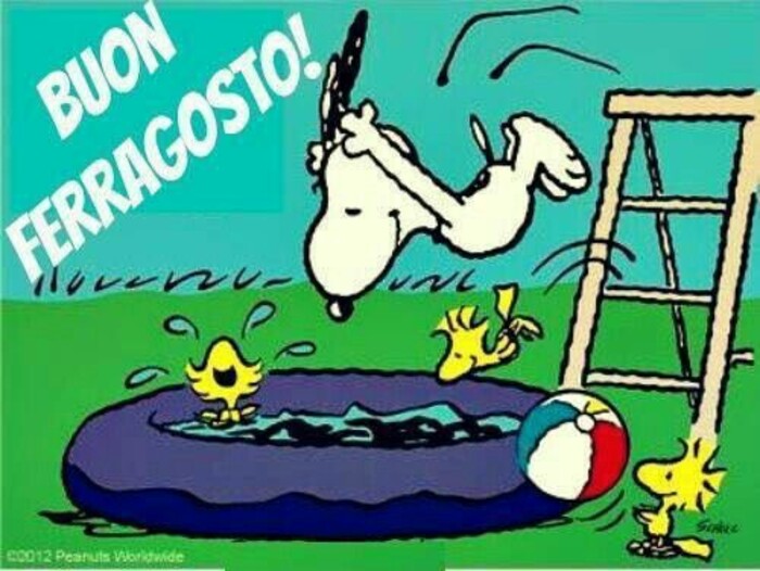 Snoopy: "Buon Ferragosto!"