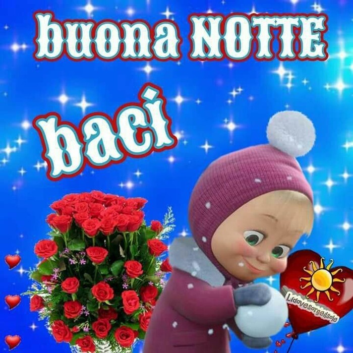 Buonanotte BACI da Masha e Orso