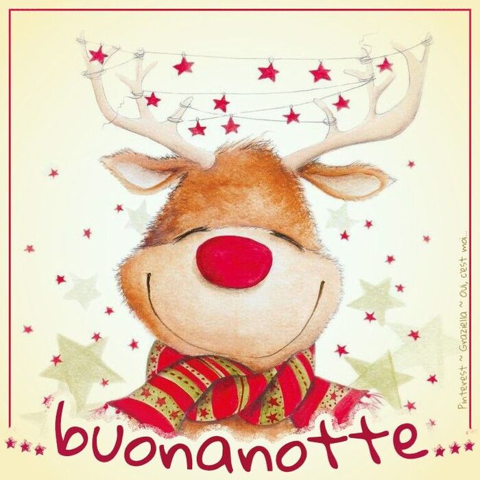 Buonanotte con la renna di Natale